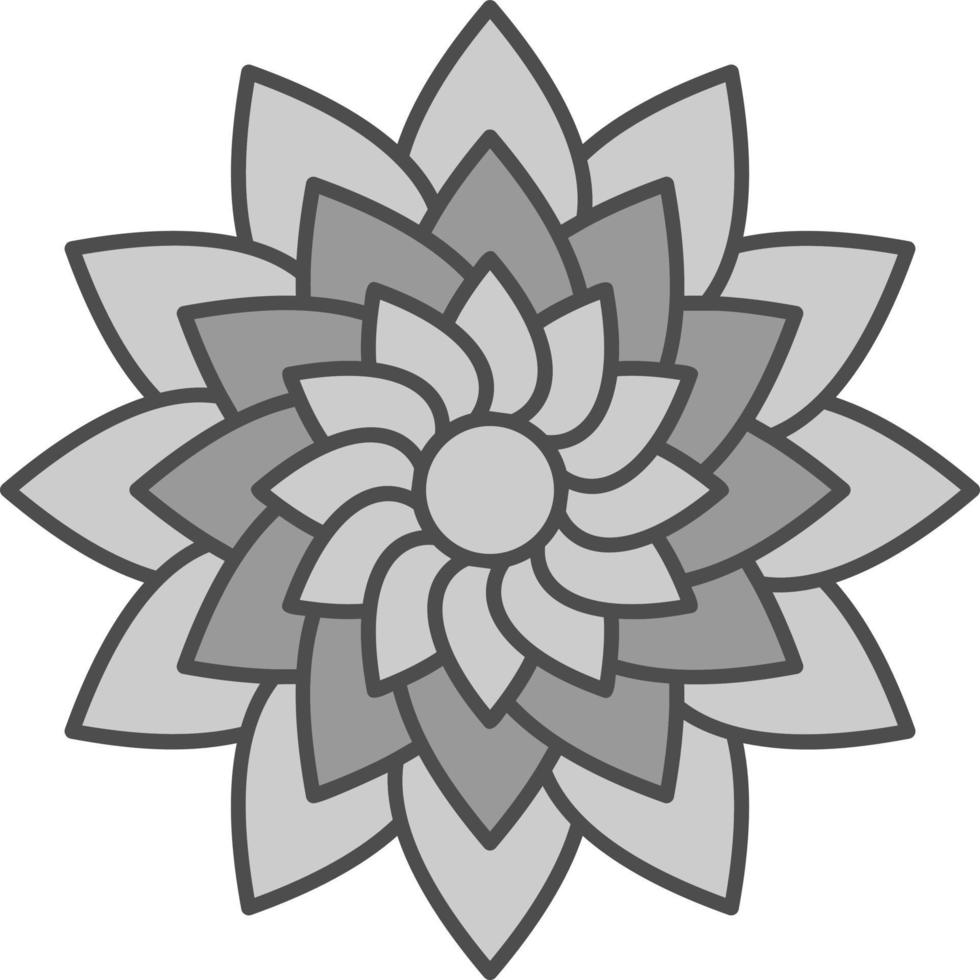 Dahlia Vector Icon Design