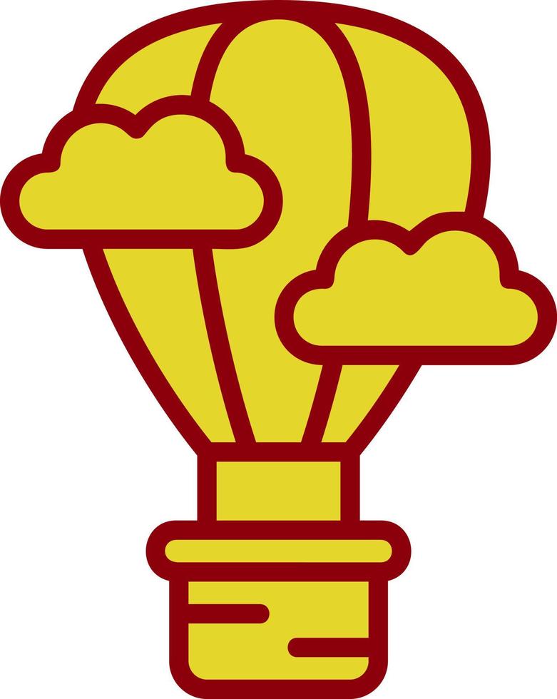 Air Balloon Vector Icon Design