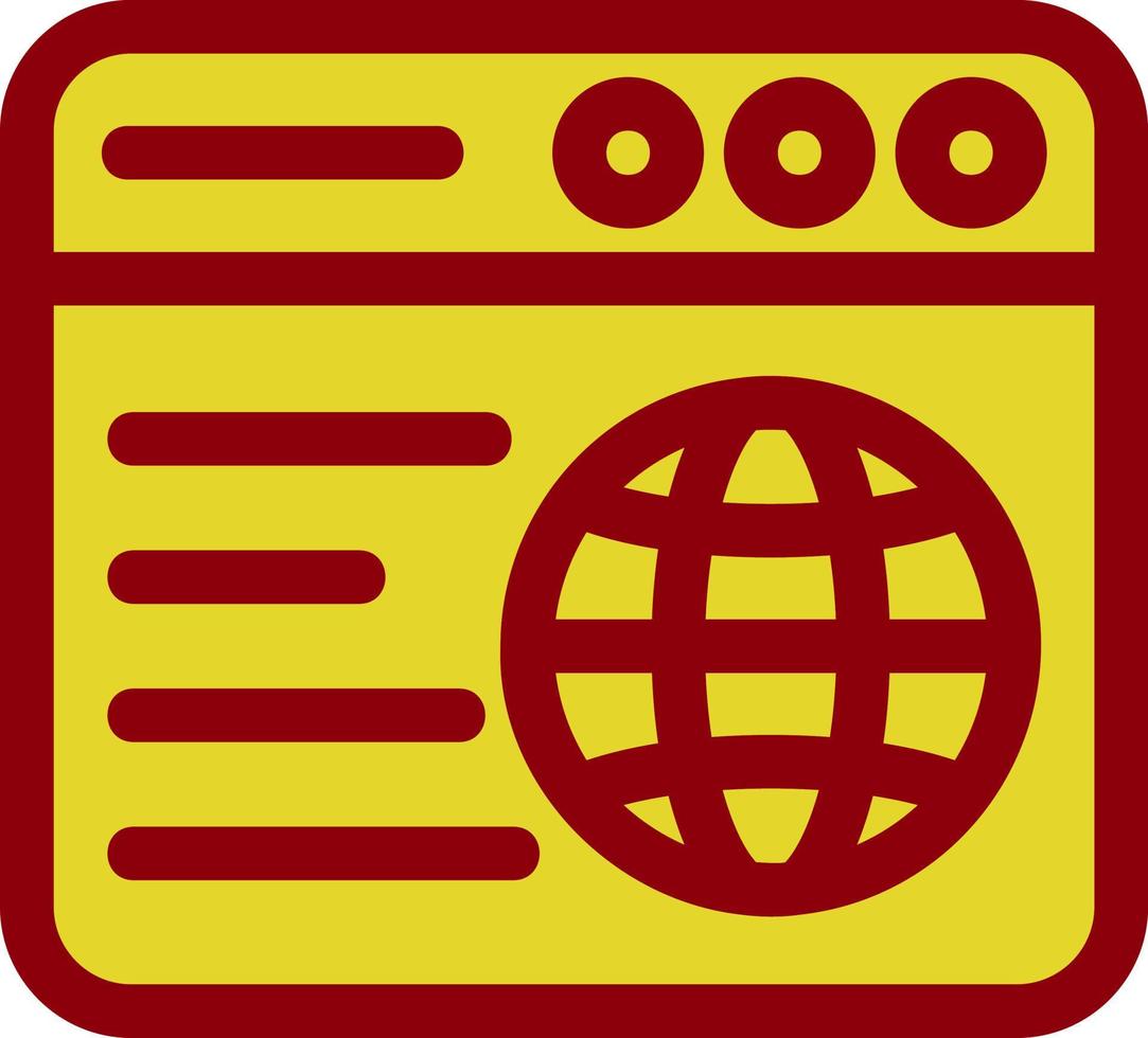 Web Browser Vector Icon Design