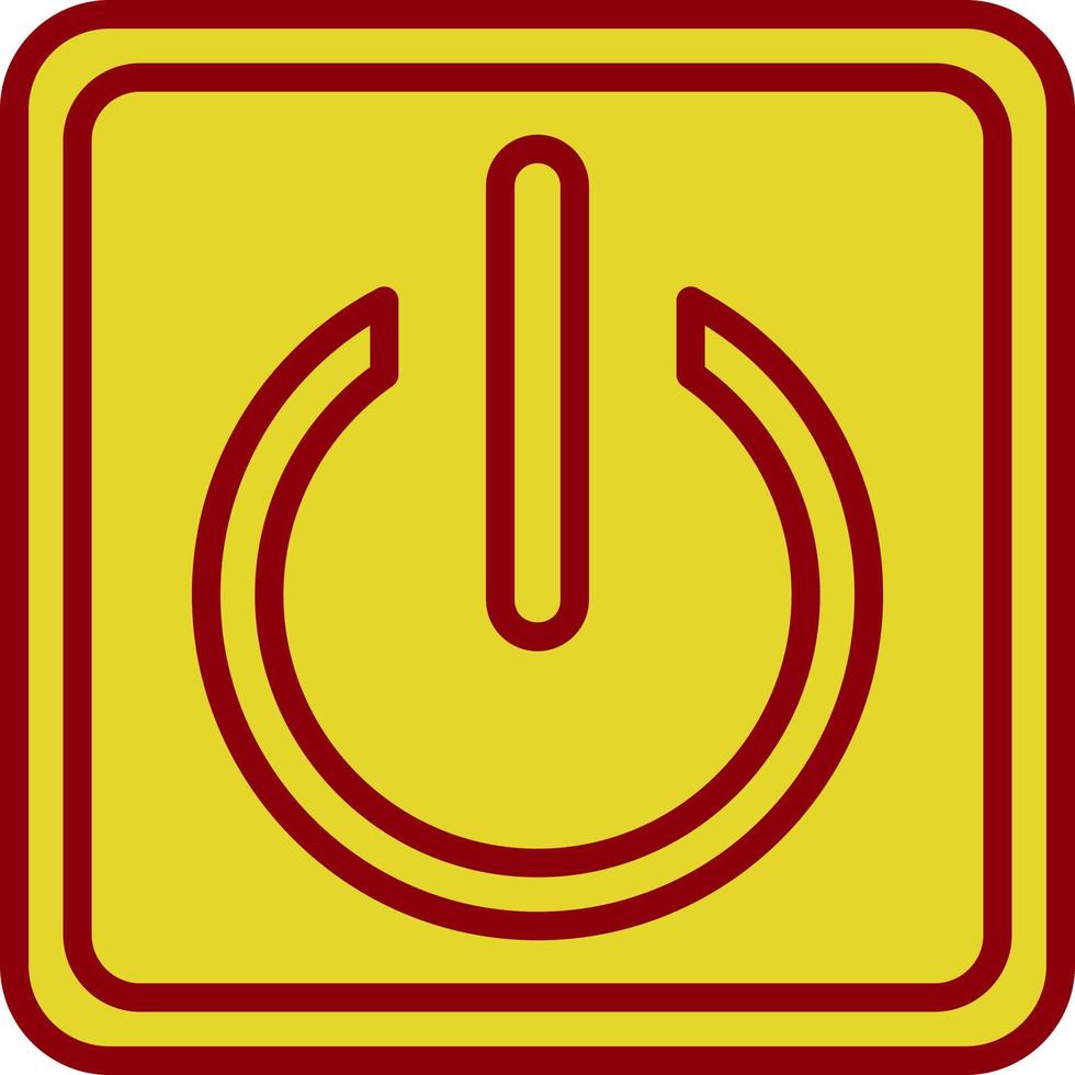 Power Button Vector Icon Design