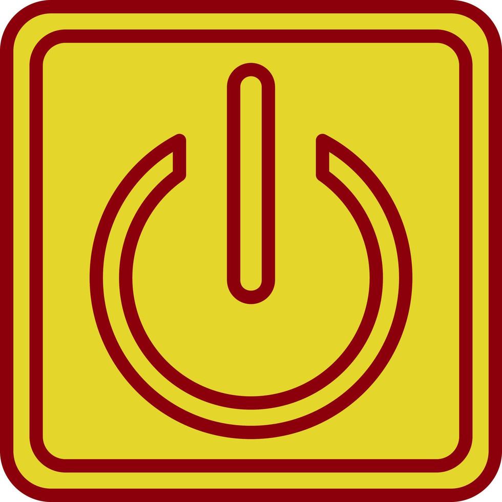 Power Button Vector Icon Design