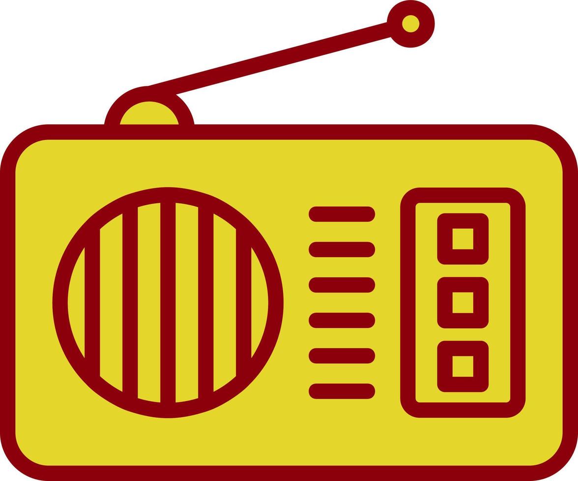 diseño de icono de vector de radio