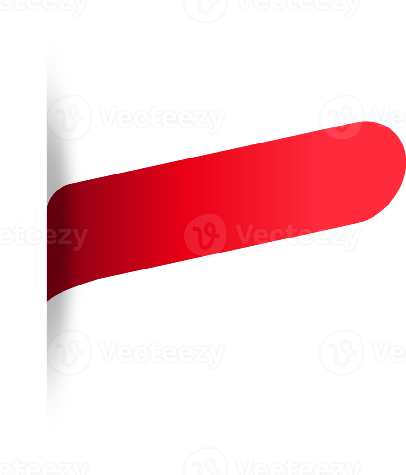 rood papier label etiket gescheurd gescheurd besnoeiing randen geïsoleerd achtergrond png