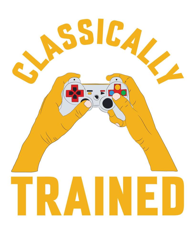 CLASSICALLY TRAINED TSHIRT DESIGN vector