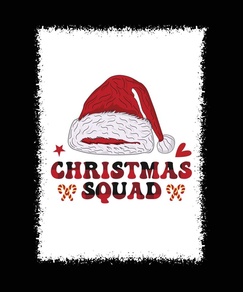 CHRISTMAS SQUD TSHIRT DESIGN vector