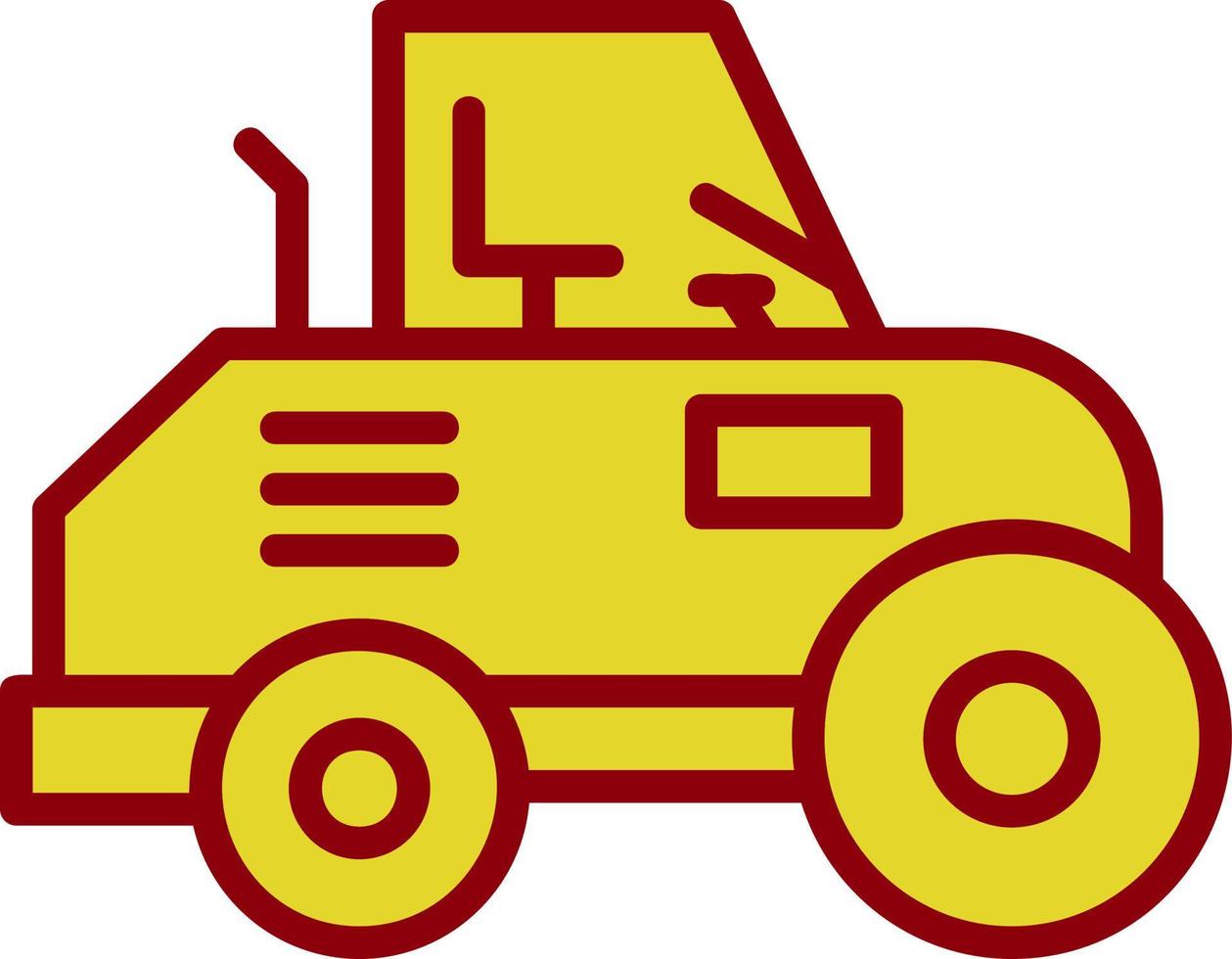 Road Roller Vector Icon Design