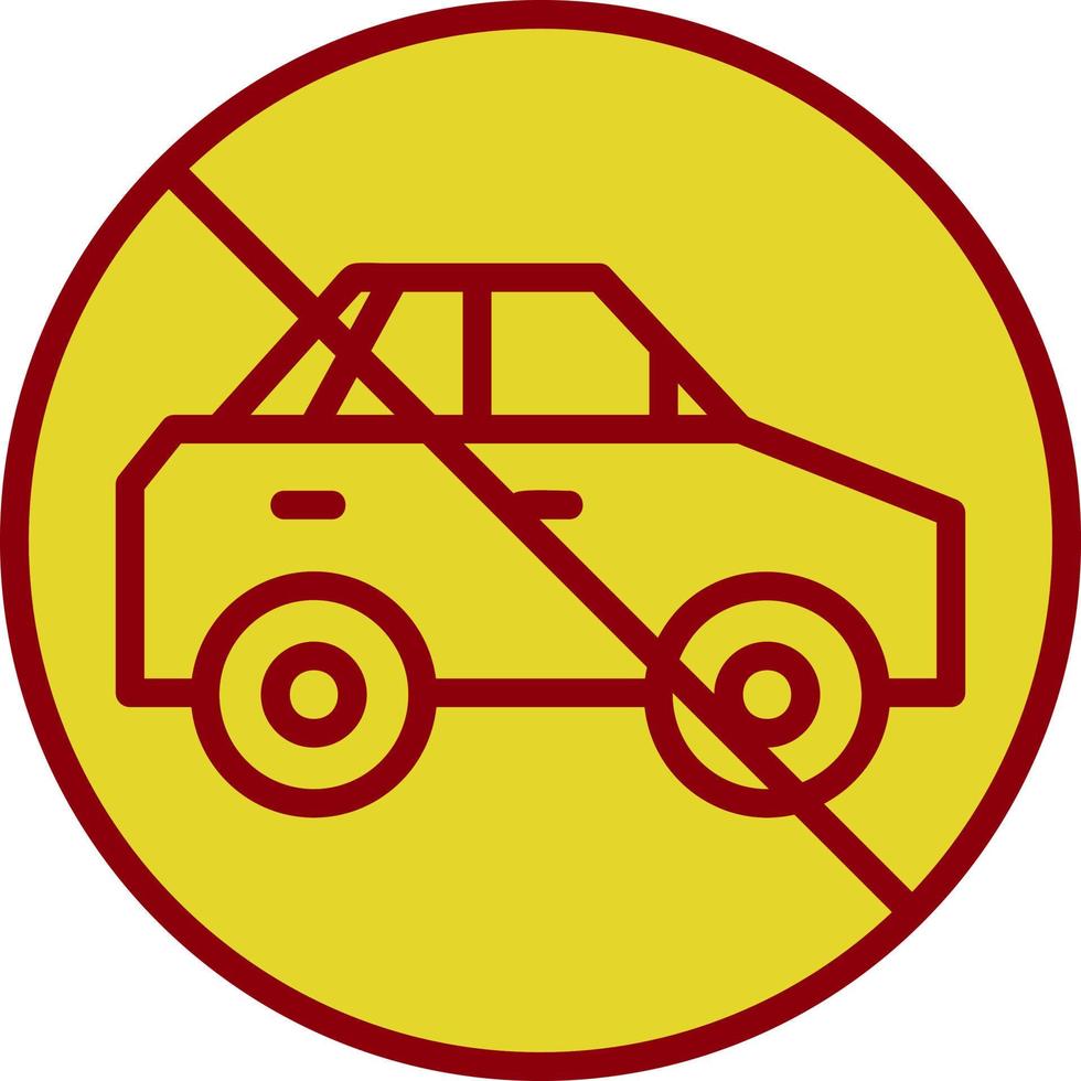No Travelling Vector Icon Design