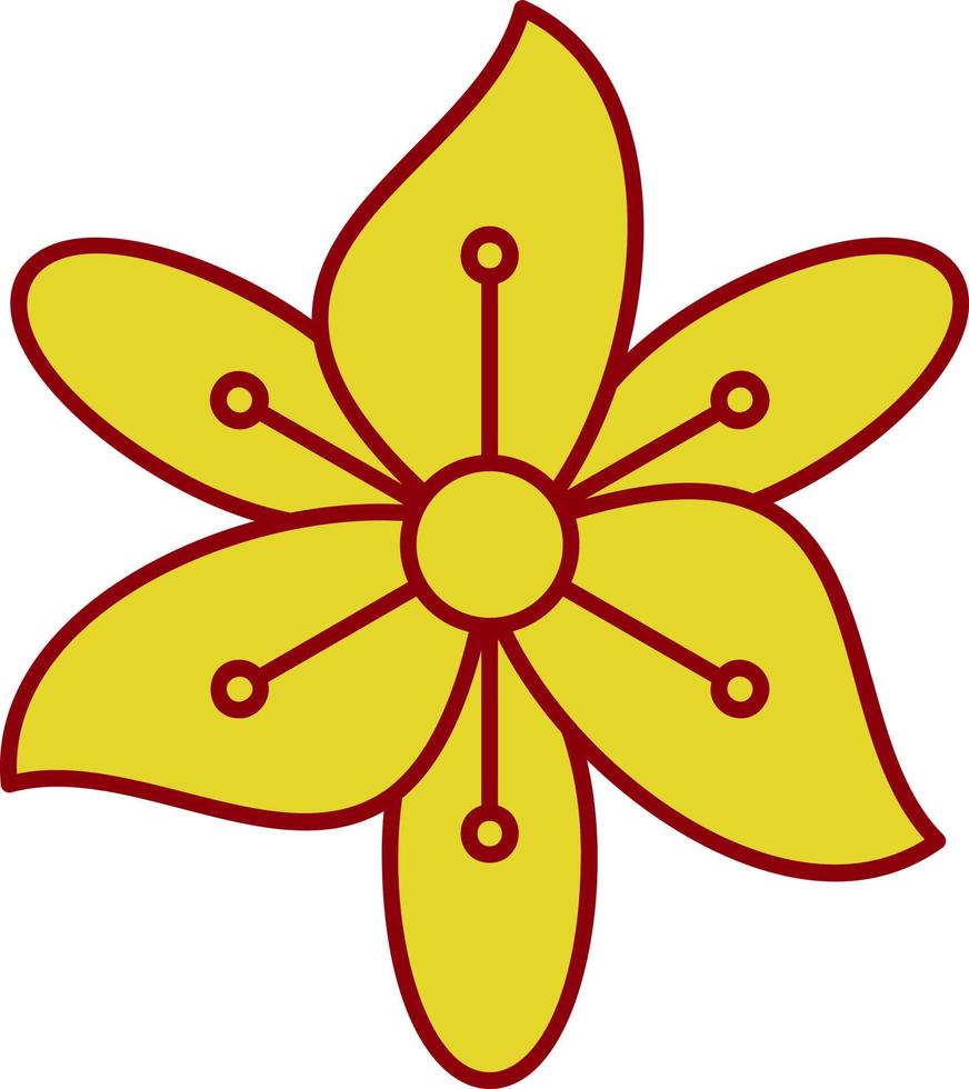 Freesia Vector Icon Design