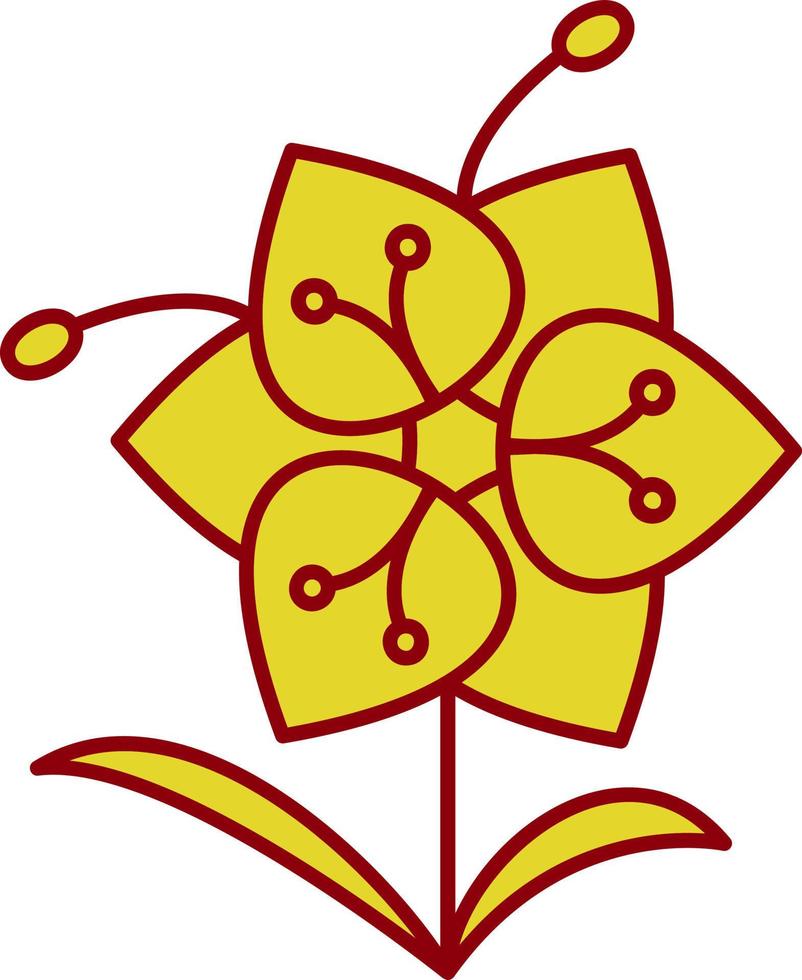 diseño de icono de vector de orquídea