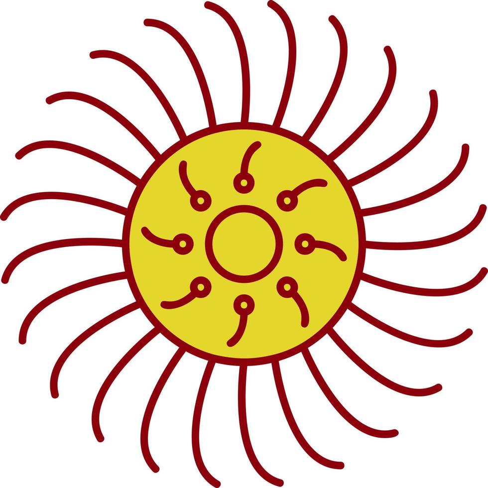 Anemone Vector Icon Design