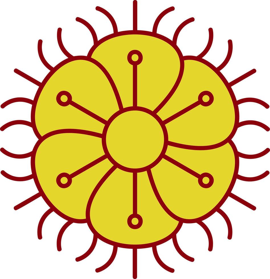 diseño de icono de vector de dianthus con flecos