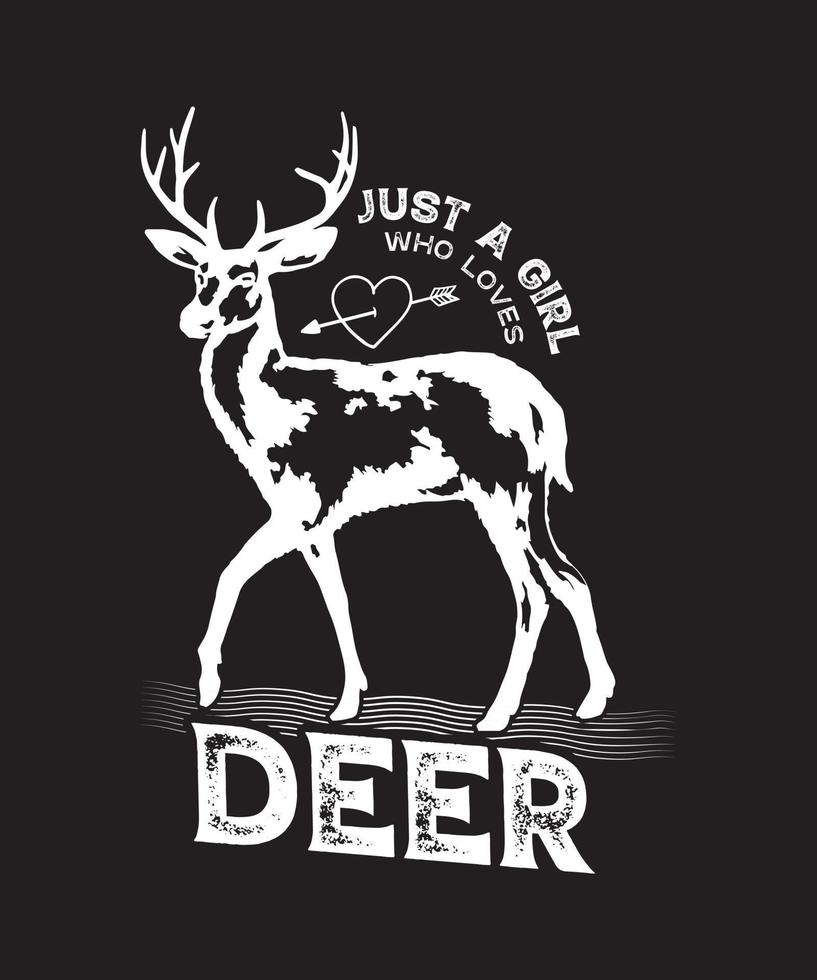 Deer tshirrt design vector