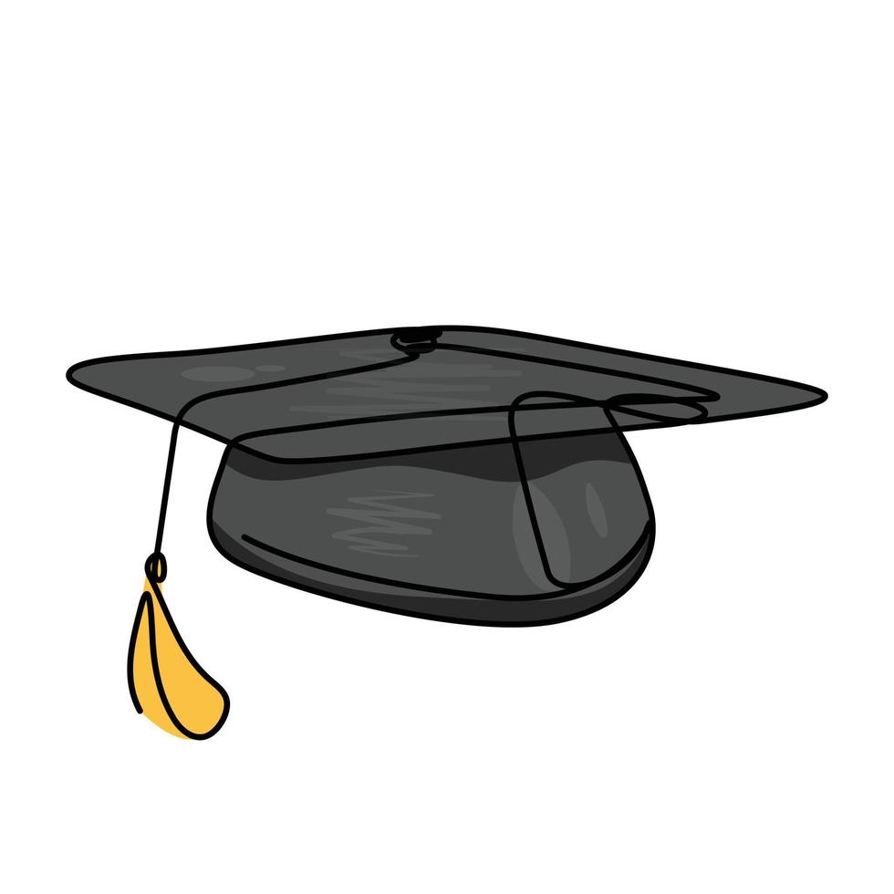 Graduation cap vector illustration