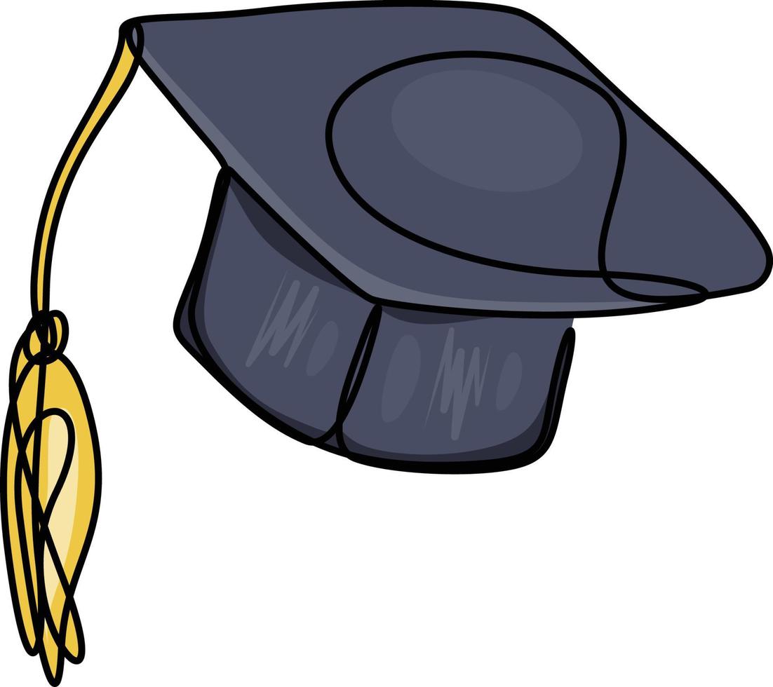 Academic cap for graduation ceremony vector