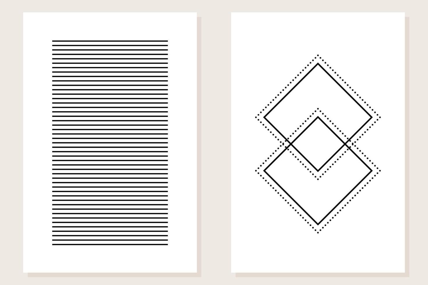 Abstract Minimalist Black and White Monochrome Wallpaper Poster  Pattern Background Graphic Art Template vector