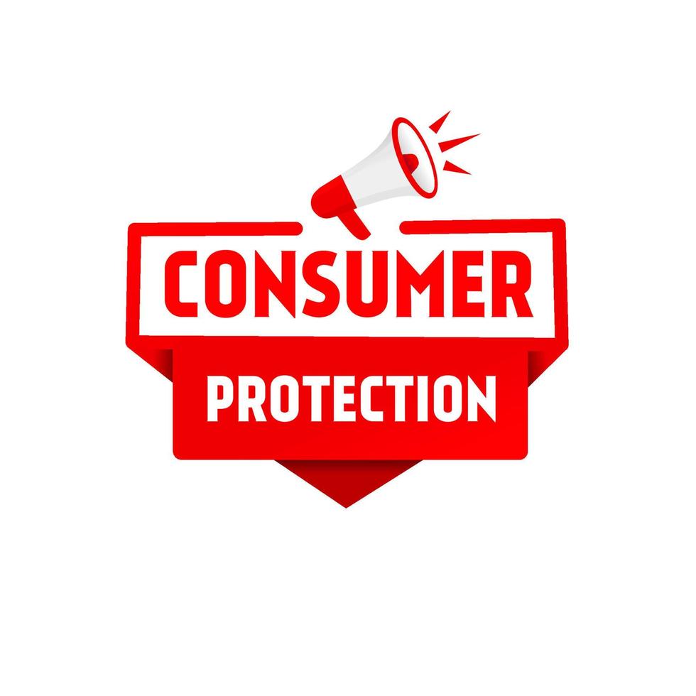 Consumer protection, text message icon design. Flat style design. Vector template.