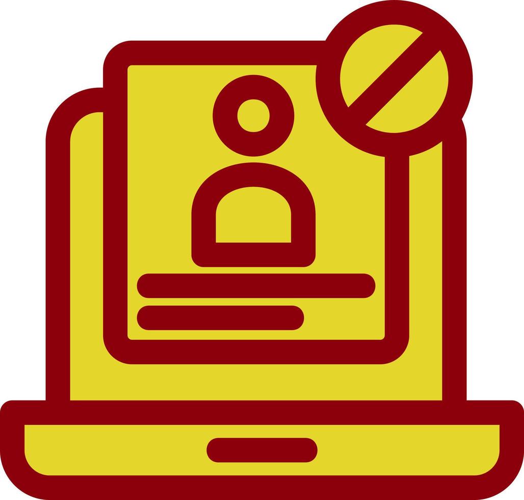 Unauthorized Vector Icon Design