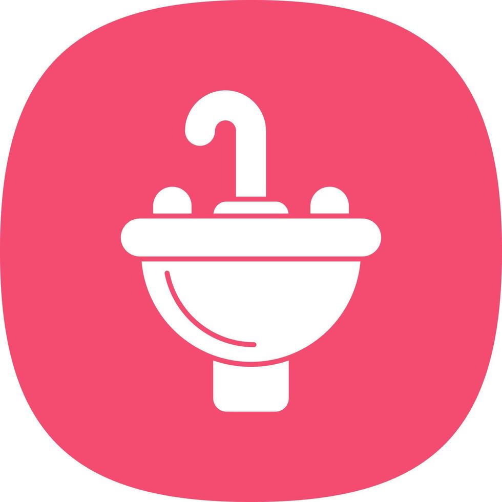 Wash Basin Vector Icon Design