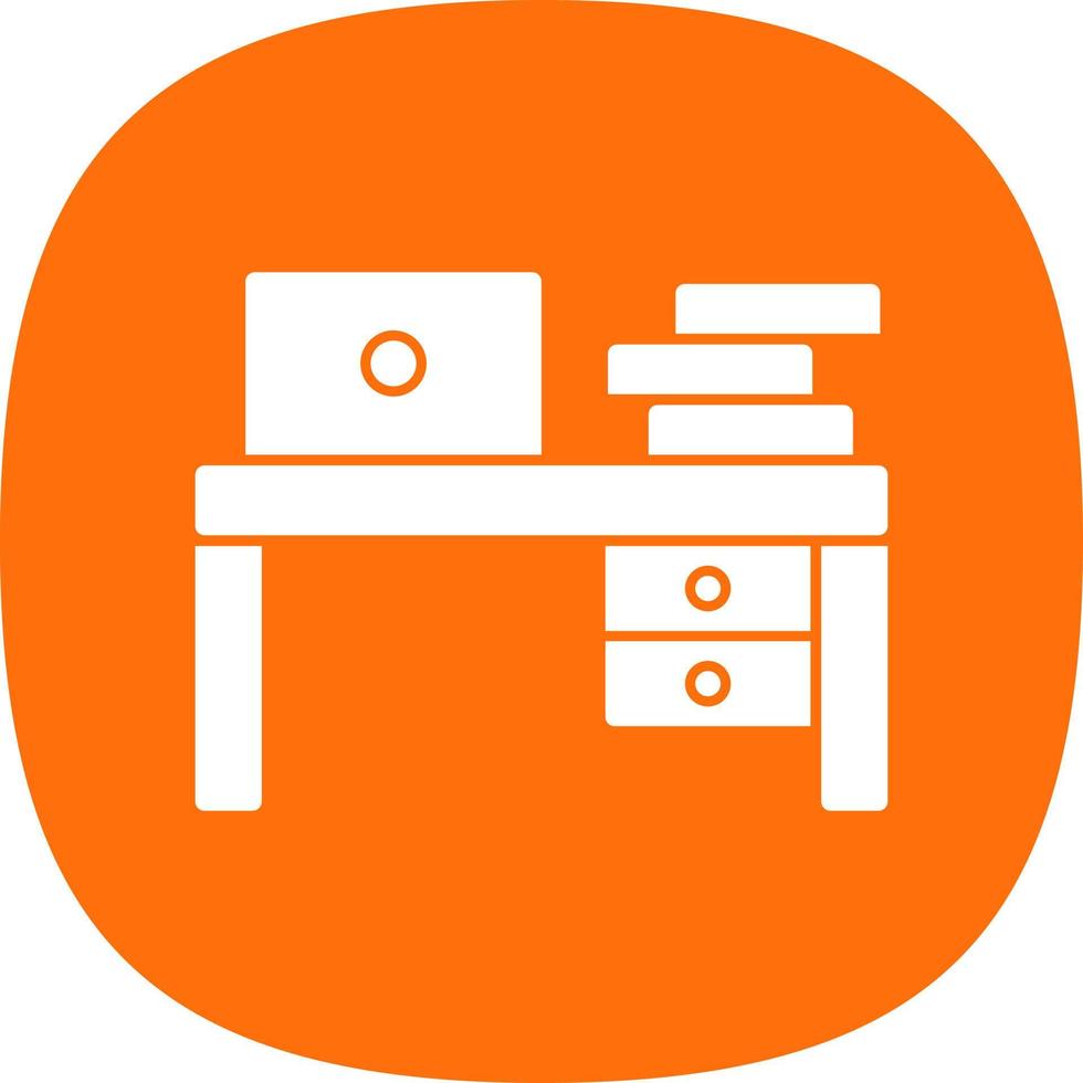 Work Table Vector Icon Design