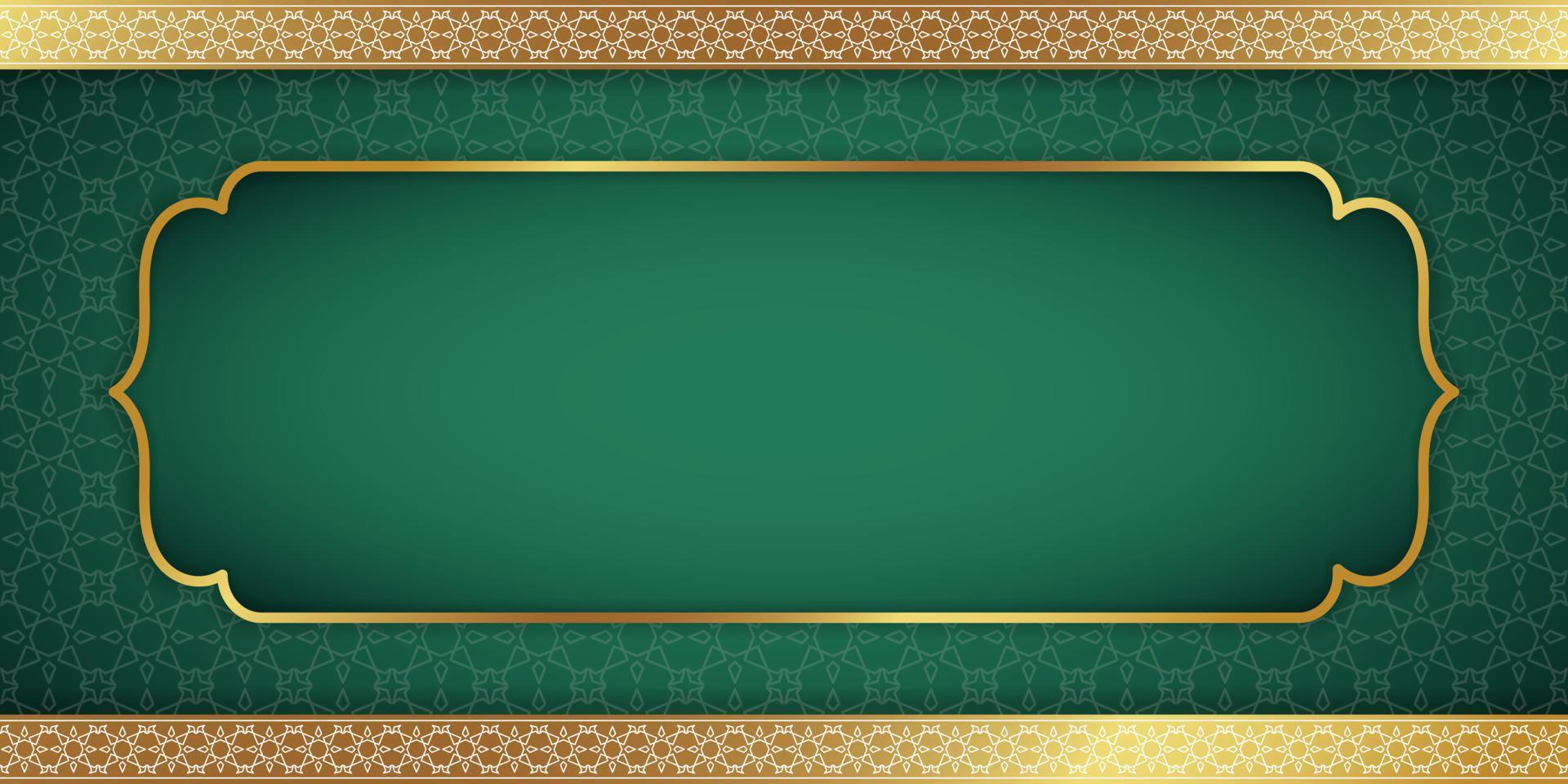 Arabic islamic background with arabic pattern and decorative ornament arch frame. - Vector. vector