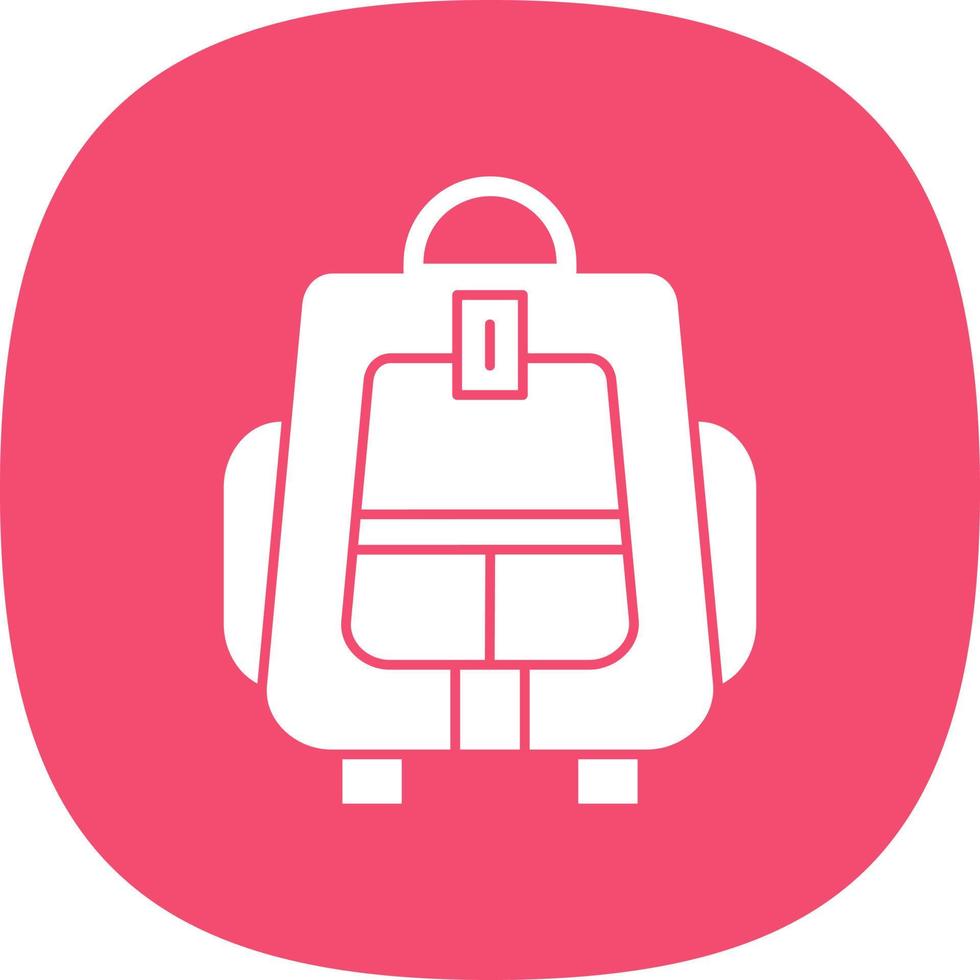 Backpacker Vector Icon Design