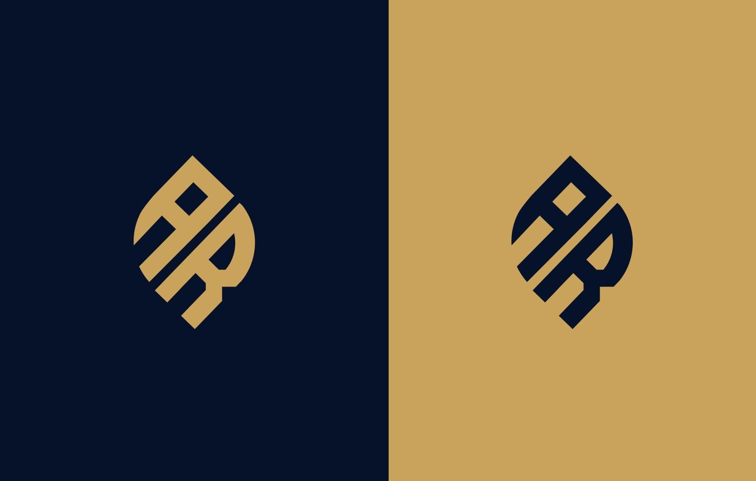 Vector AR monogram or letter AR logo and AR logo design