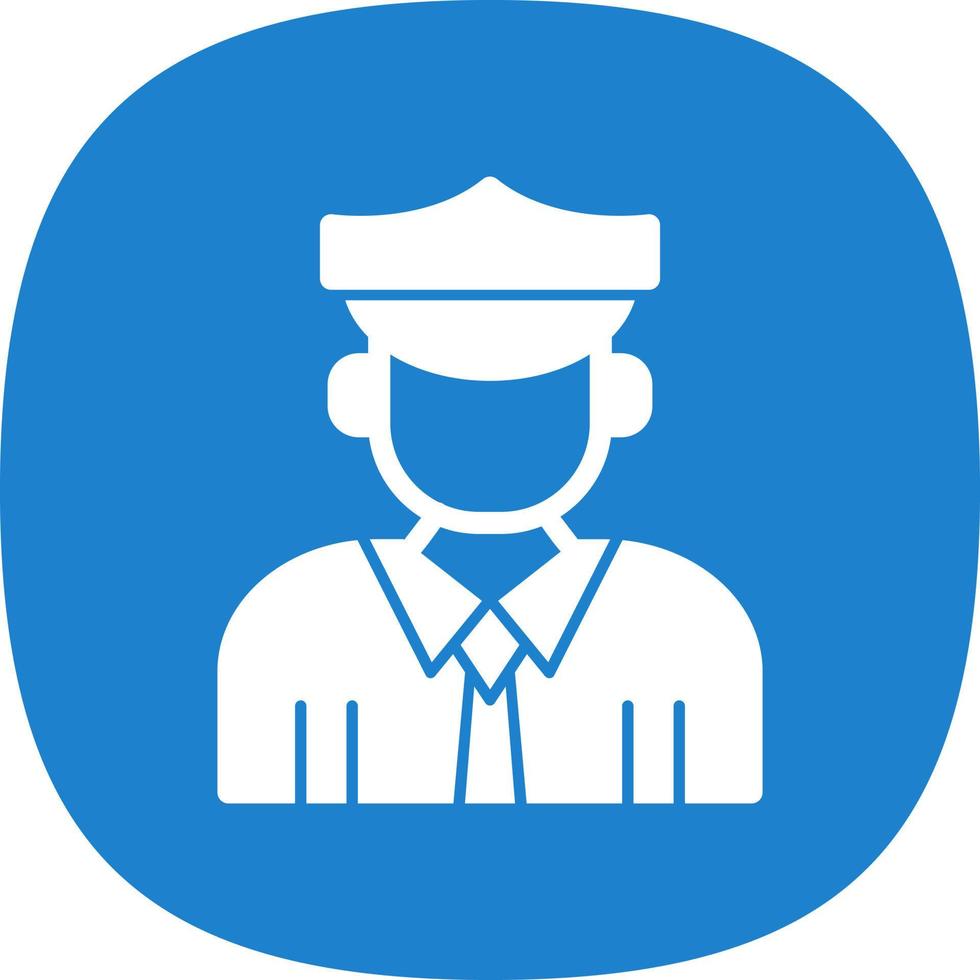 Officer Vector Icon Design