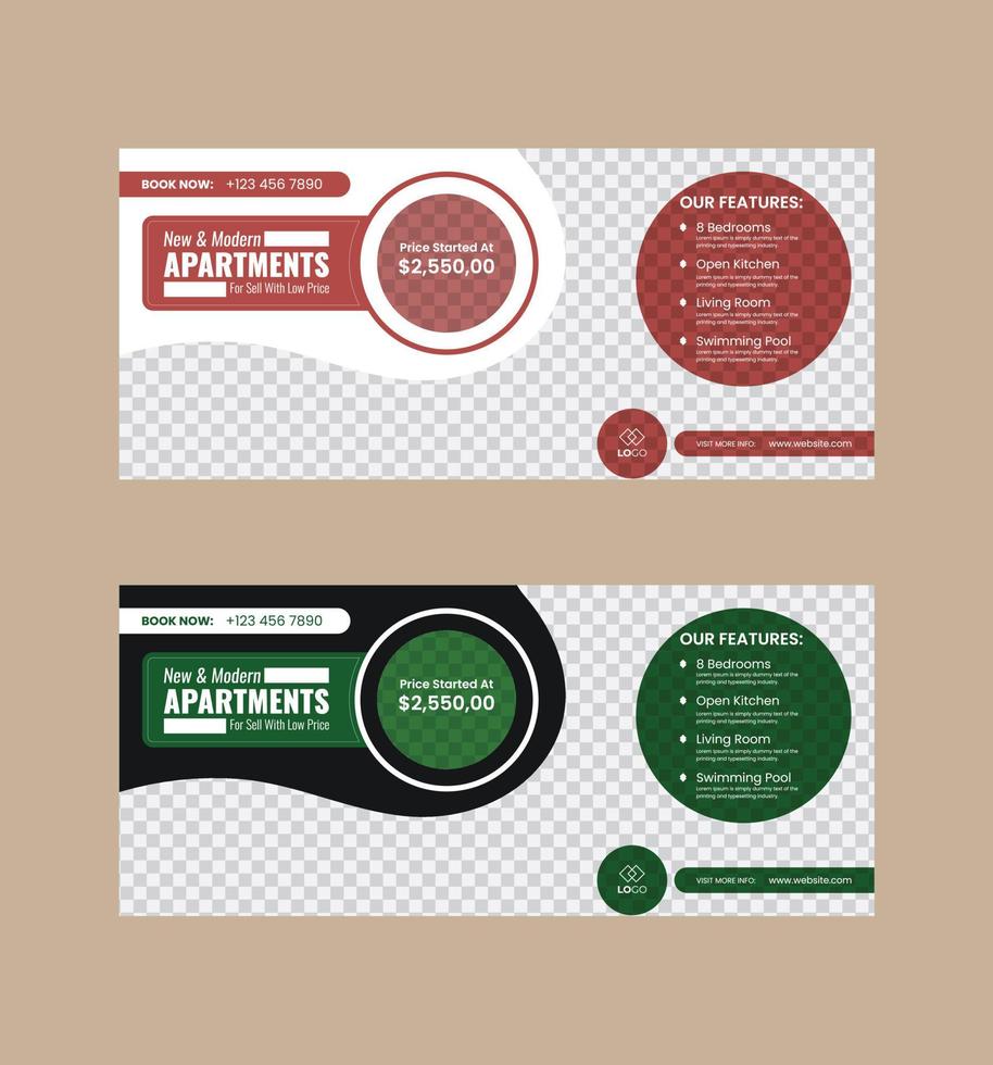 Cover template web banner design. vector