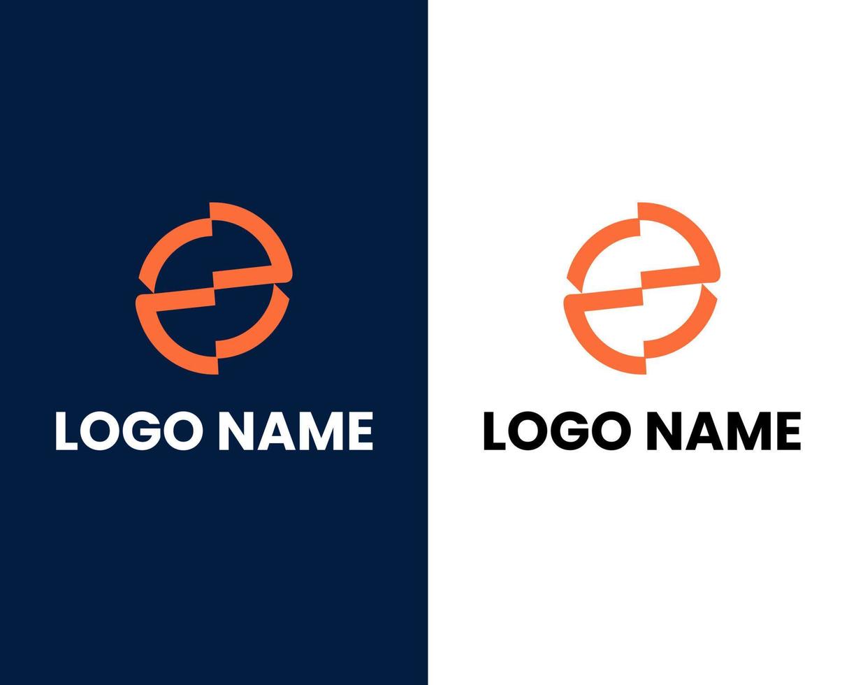 Letter OZ logo design. Monogram O and Z type abstract symbol. Initial Z in circle vector icon.