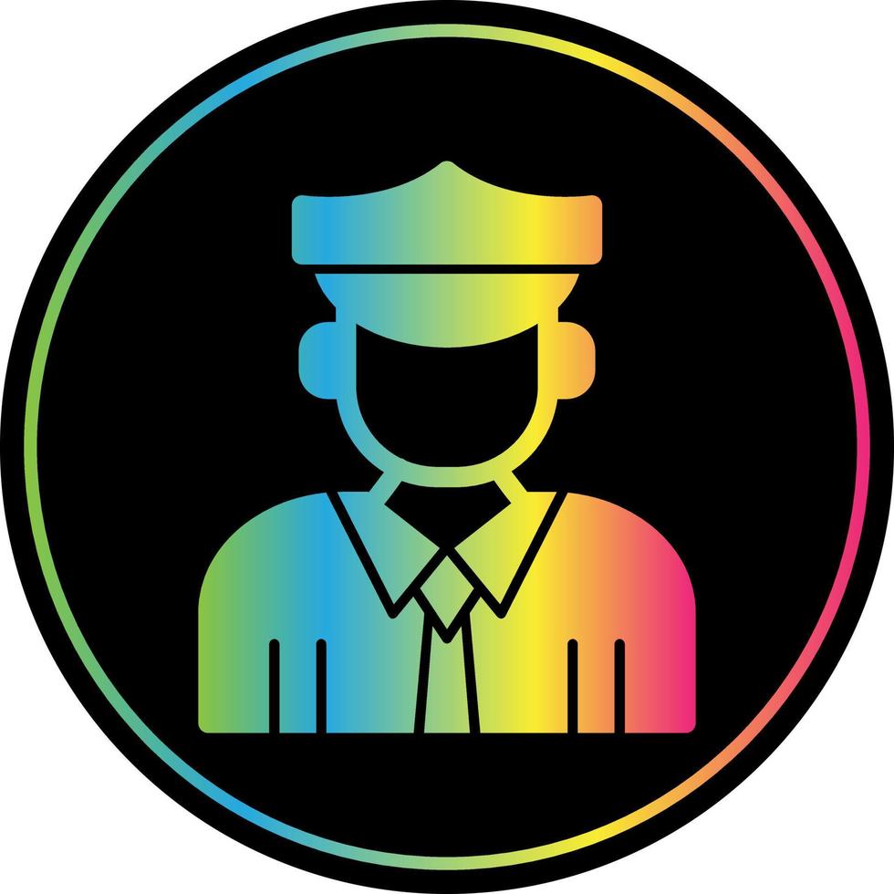 Officer Vector Icon Design