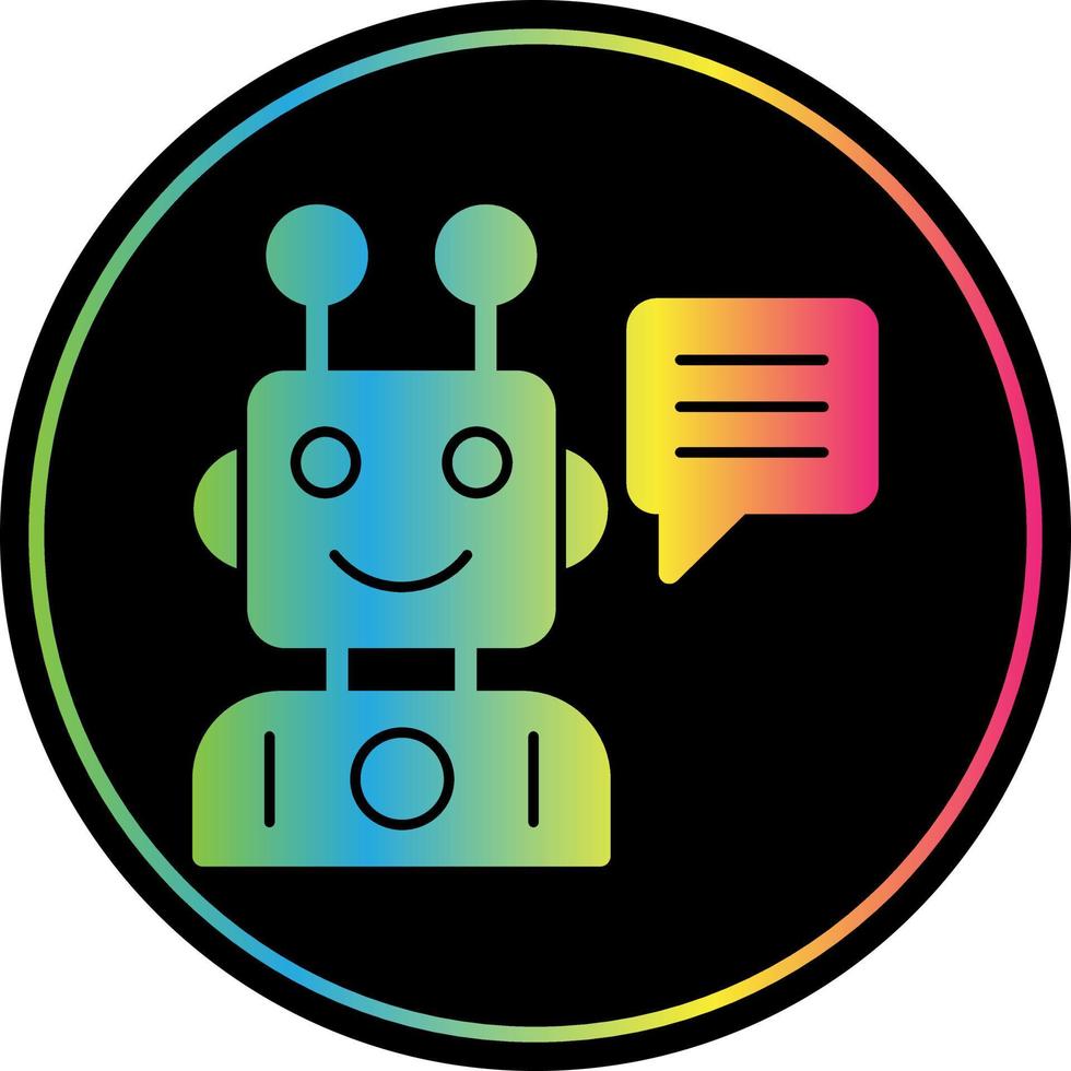 Robot Assistant Vector Icon Design