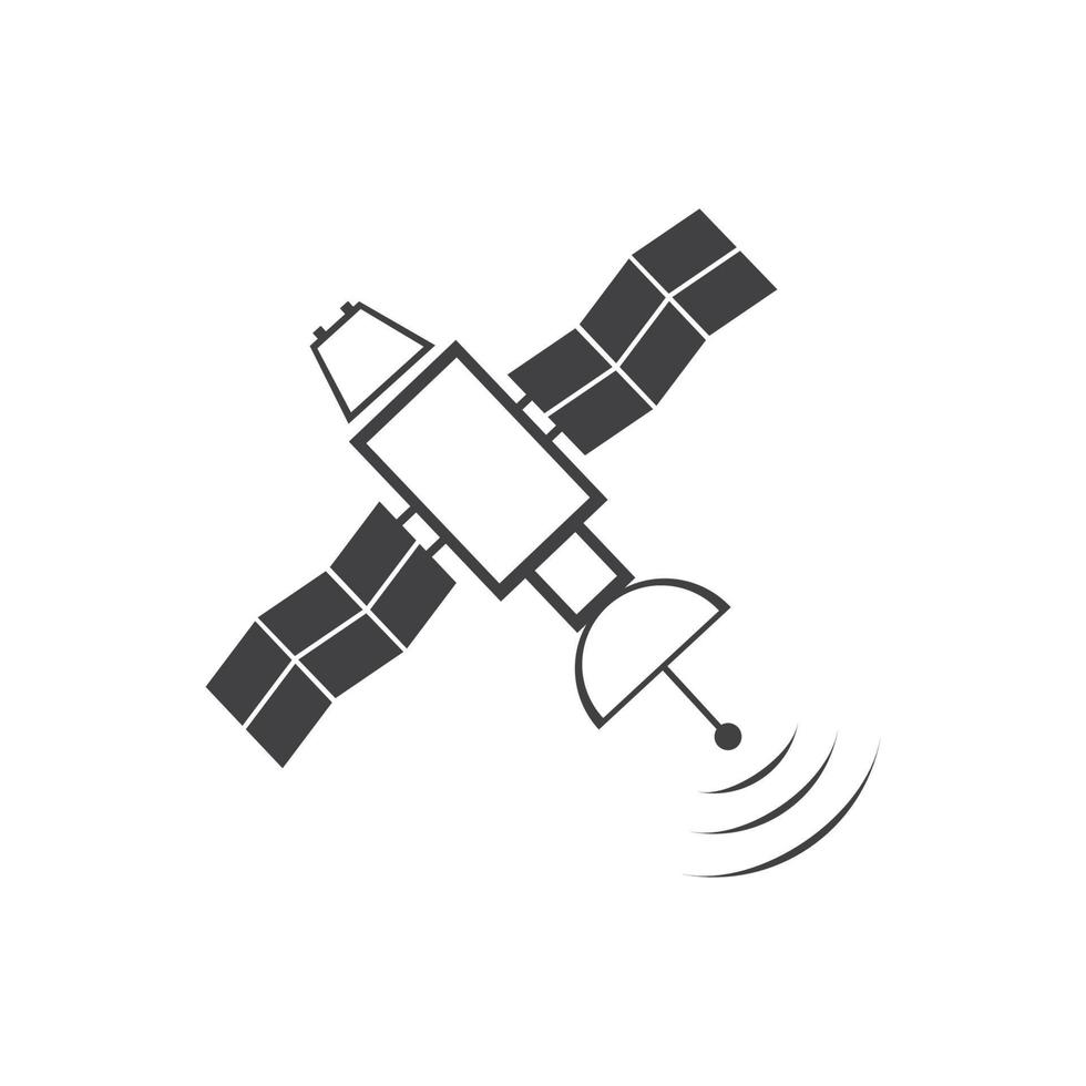 Satellite icon, transmission vector illustration