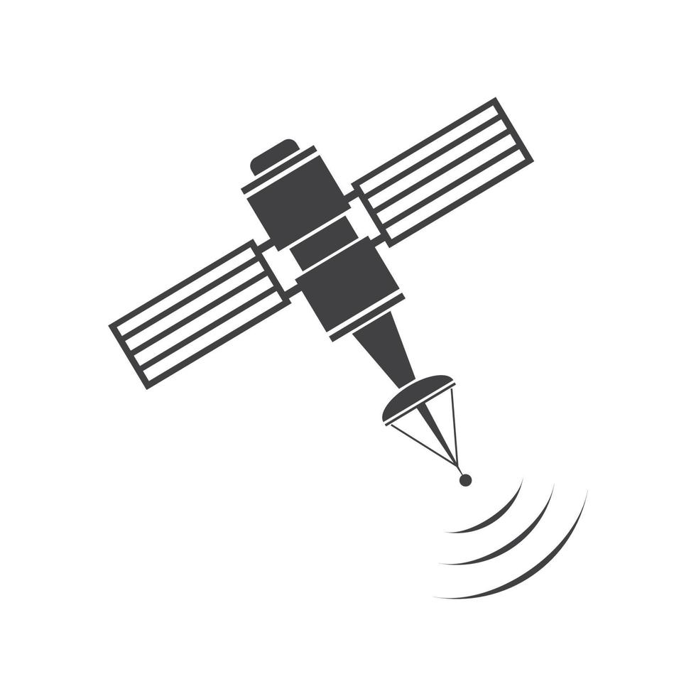 icono de satélite, ilustración de vector de transmisión