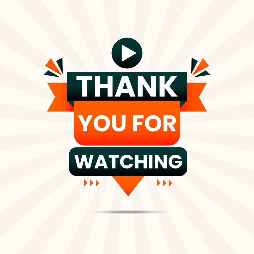 thanks for watching video banner vector 16624948 Vector Art at Vecteezy