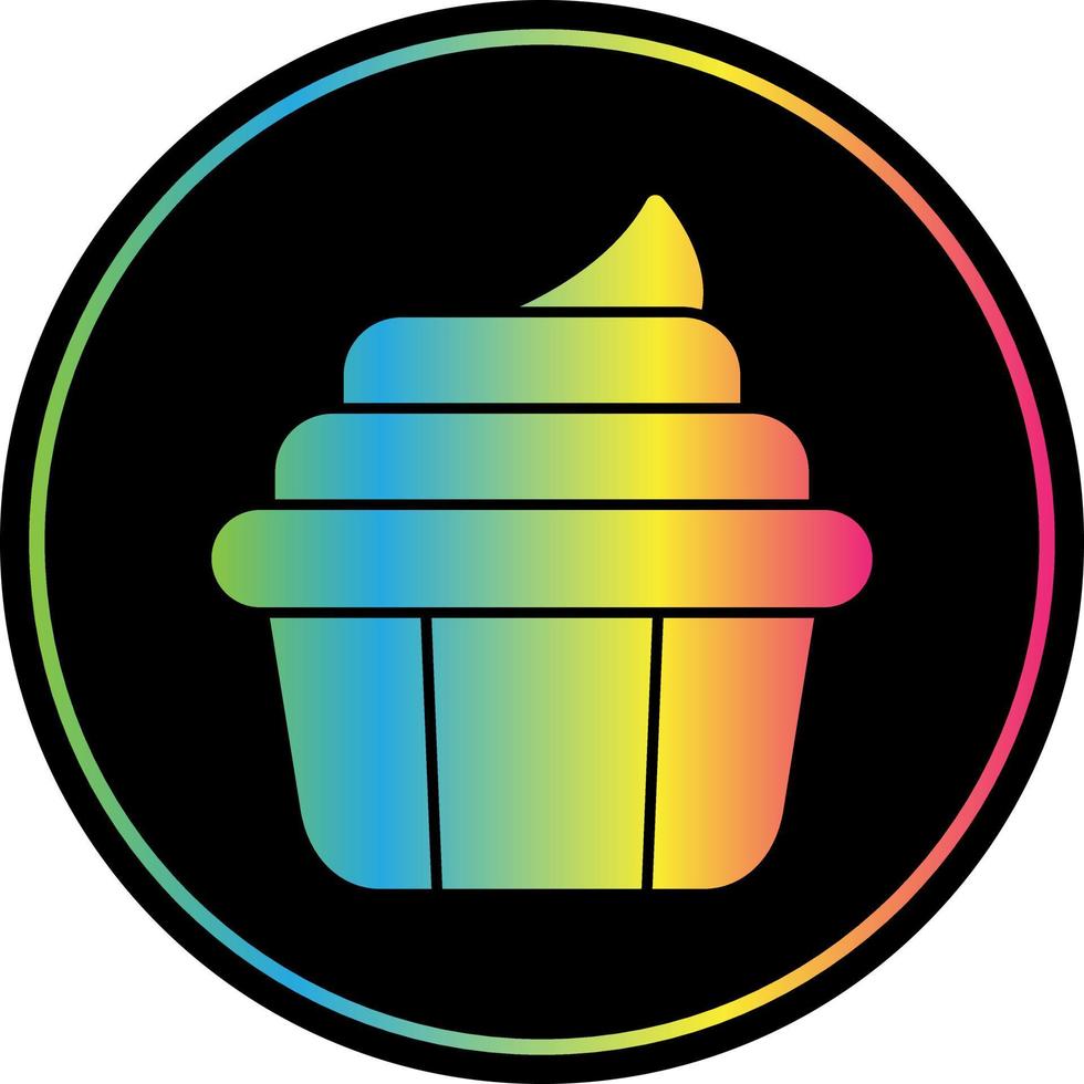 diseño de icono de vector de cupcake