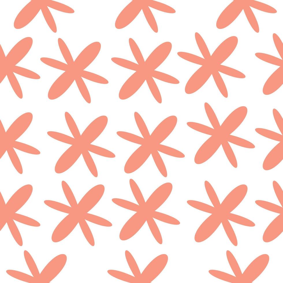 Abstract Hand Drawn Blob Star Shape Seamless Background Pattern vector