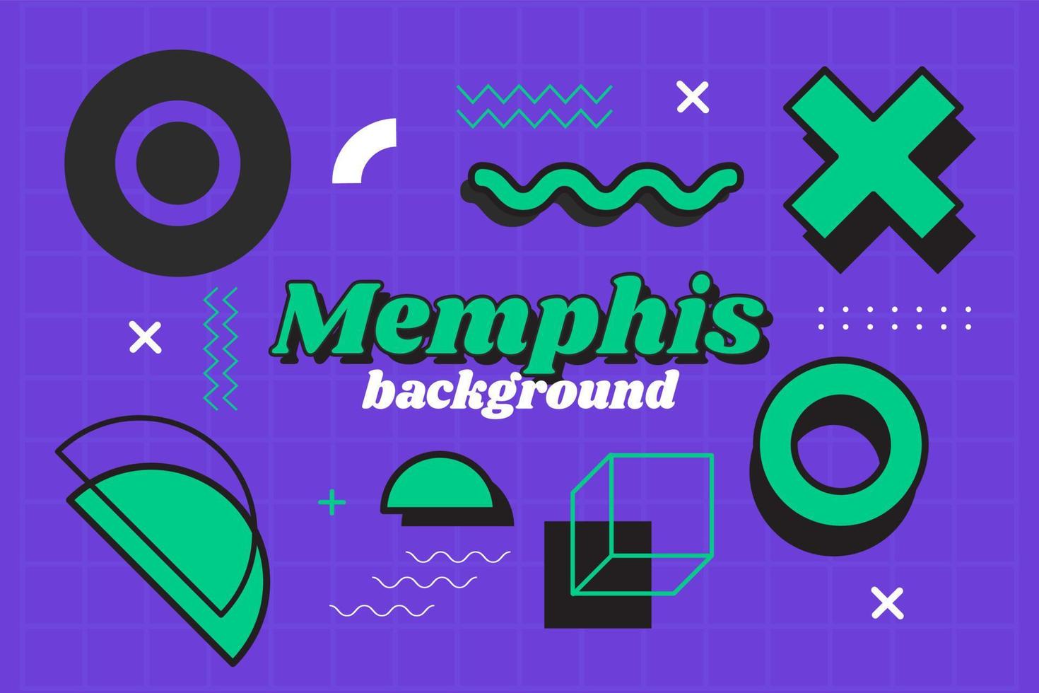 fondo geométrico de memphis vector