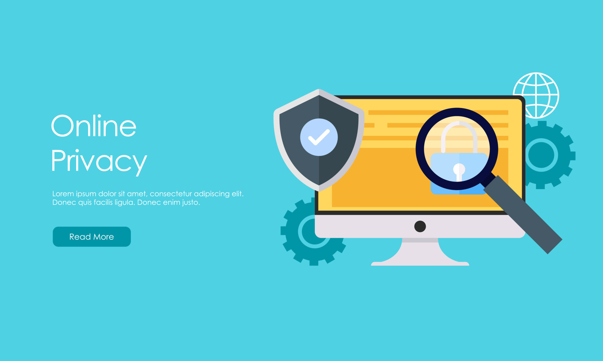 Online privacy vector illustration concept 16625475 Vector Art at Vecteezy