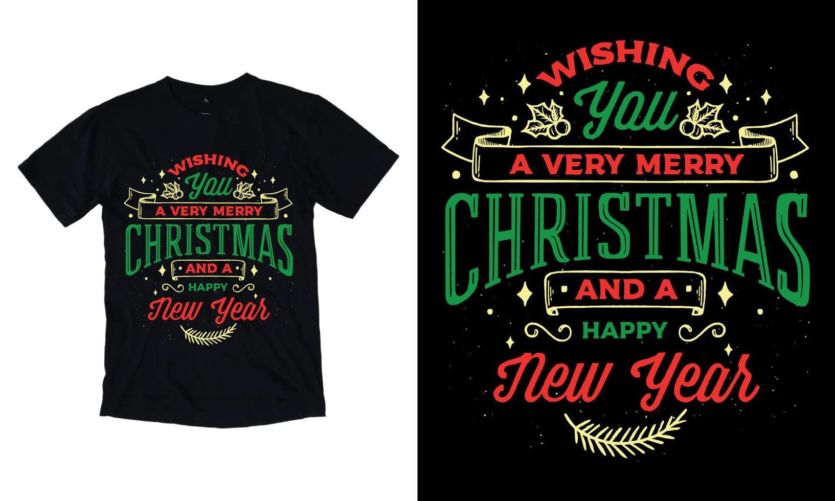 Merry Christmas December 25 t shirt, vector