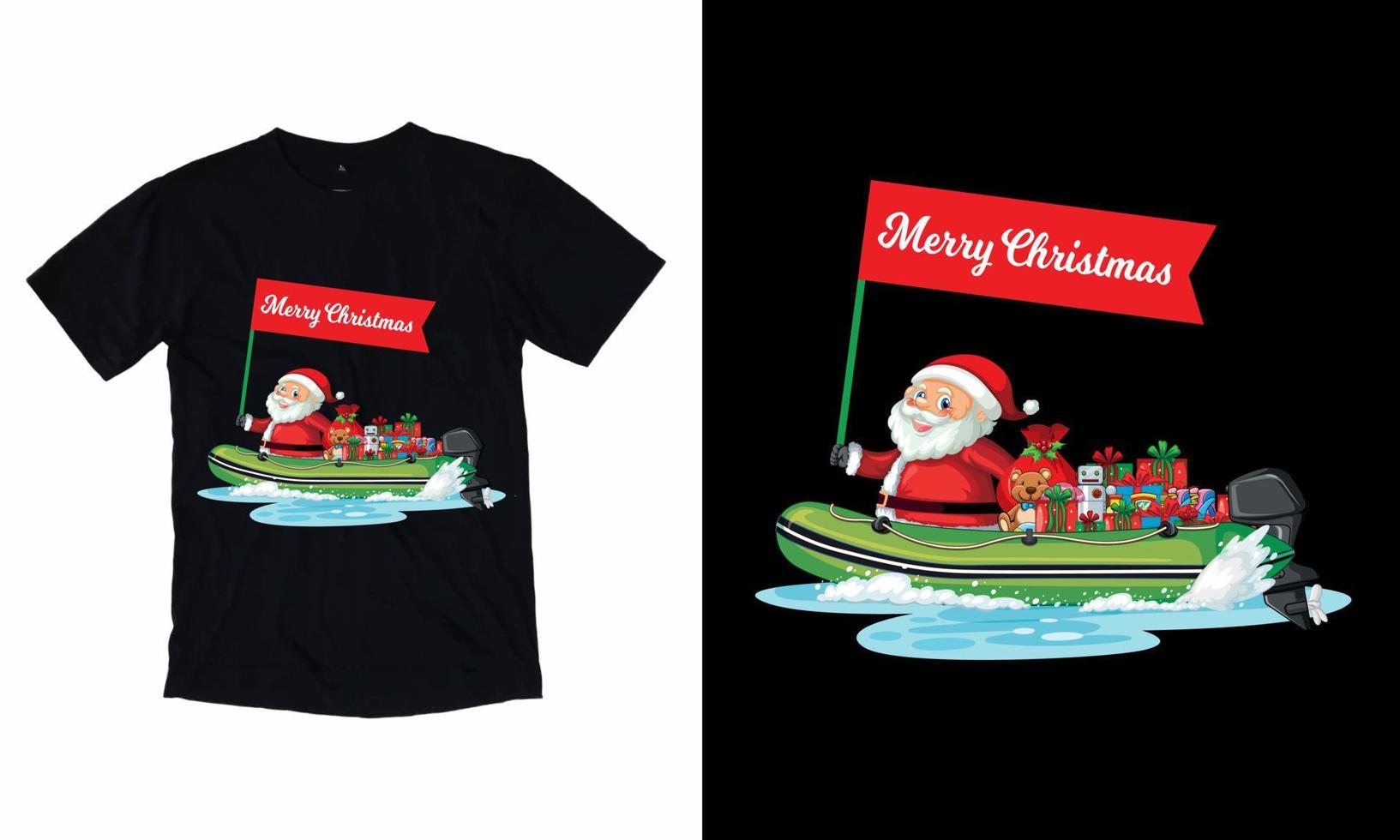 Merry Christmas December 25 t shirt, vector