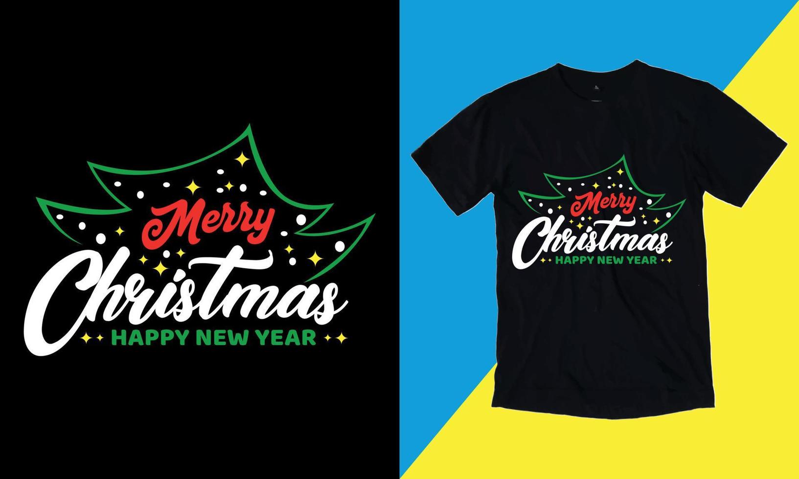 feliz navidad 25 de diciembre camiseta, vector