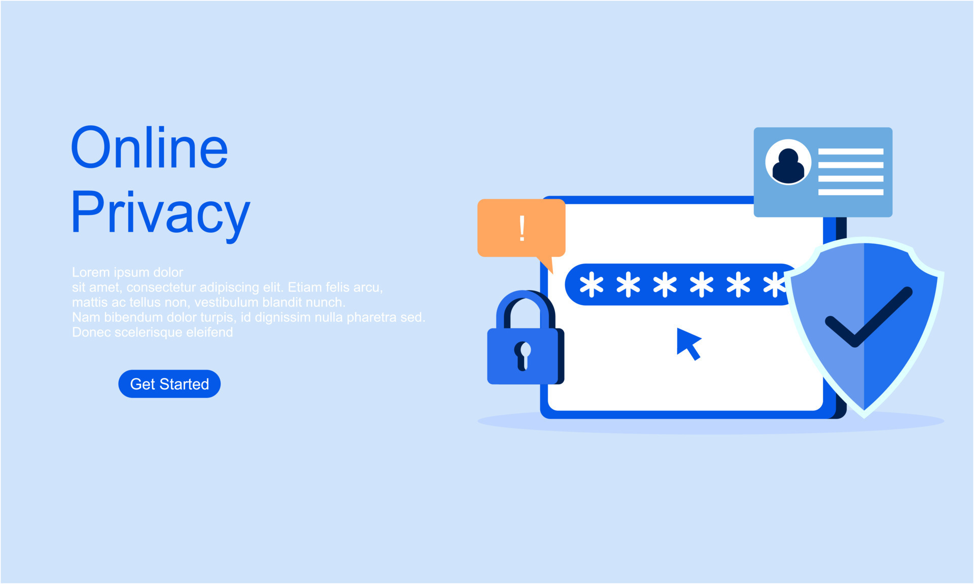 Online privacy vector illustration concept 16625719 Vector Art at Vecteezy