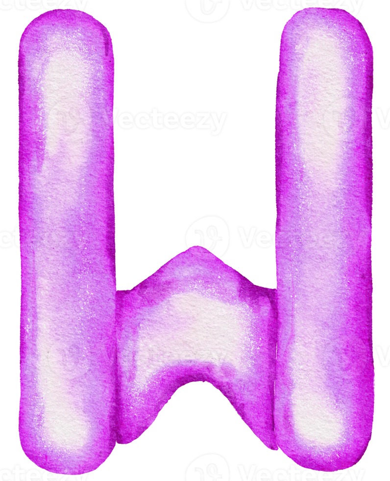 elemento de globo de hoja violeta acuarela pintado a mano png