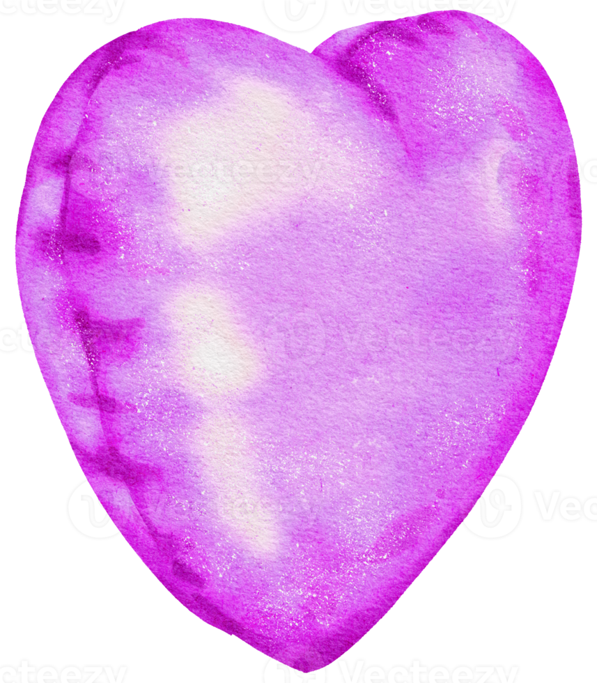 Watercolor Violet Foil Balloon element hand painted png