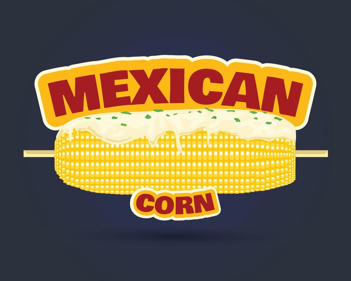 Latinamericanfood mexican food corn vector design