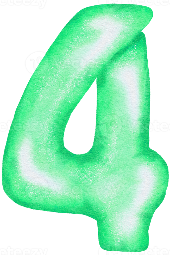 acquerello verde Foglio Palloncino elemento mano dipinto png