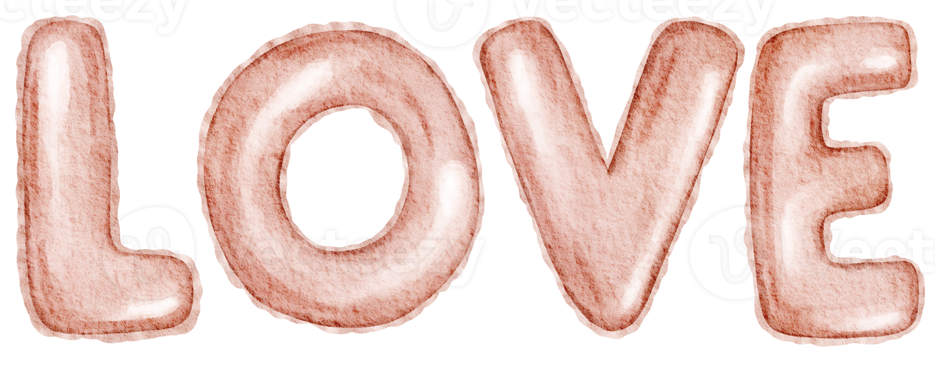 waterverf Valentijnsdag dag element png