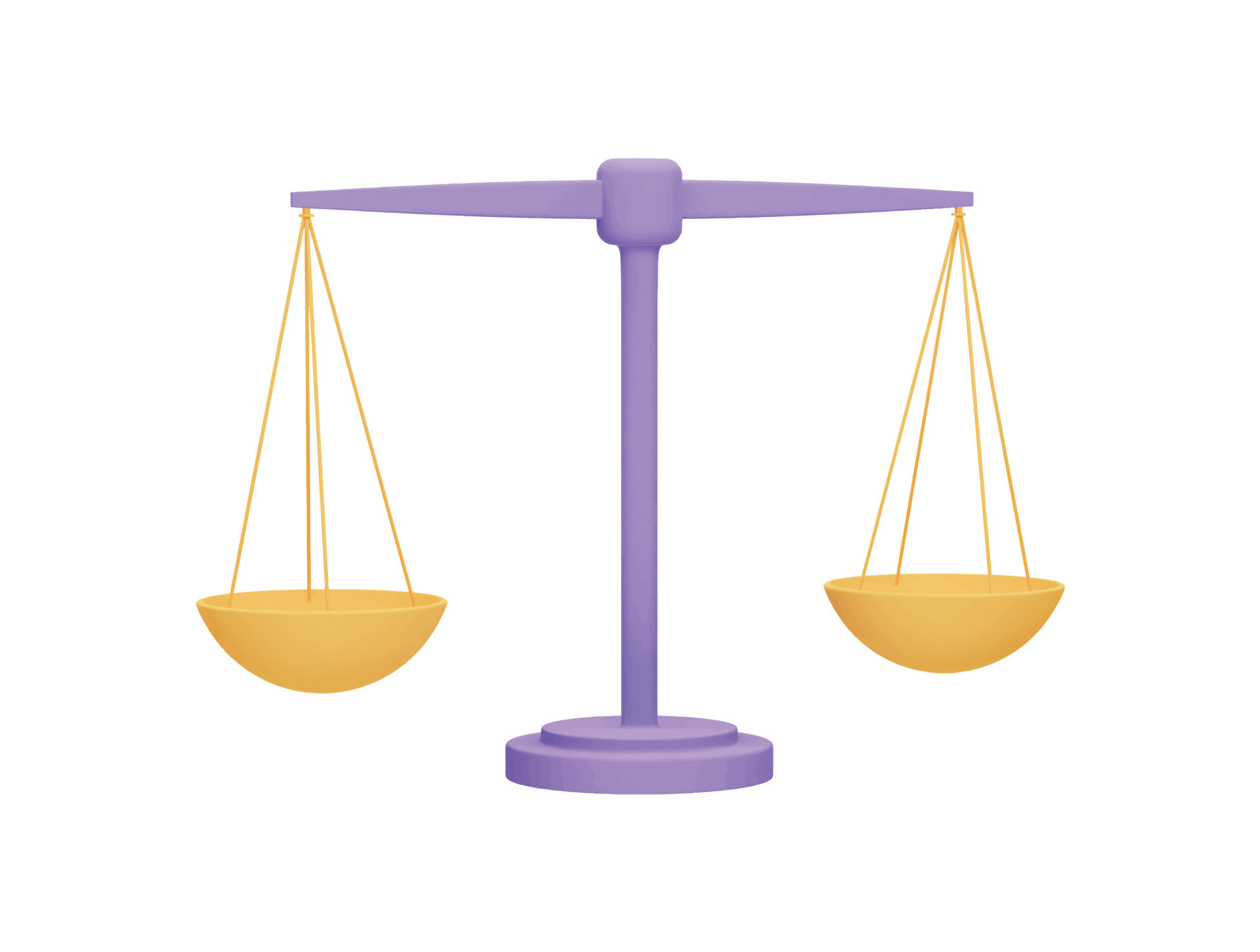 balance scale with 3d vector icon cartoon minimal style 16626304 Vector