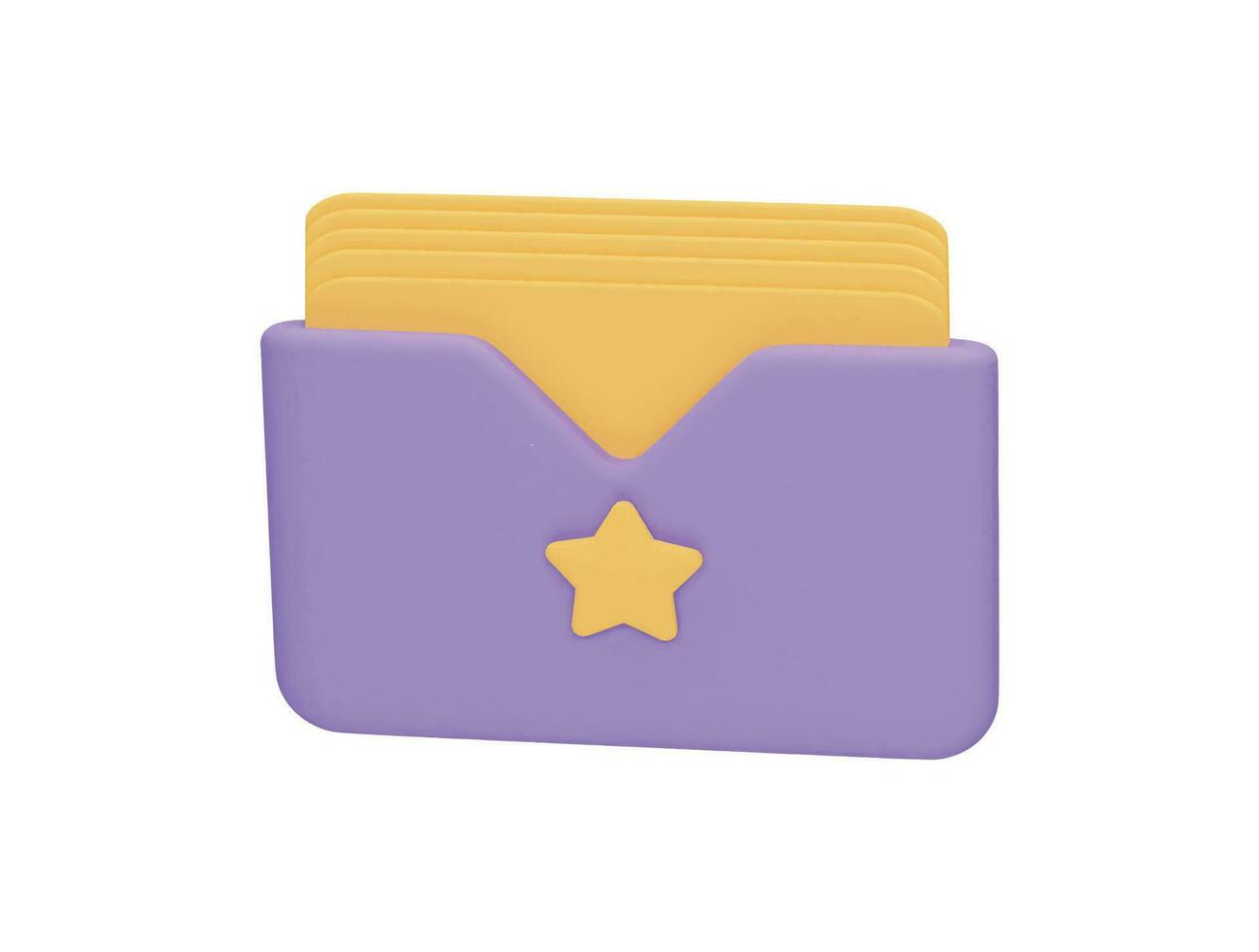 wallet for saving money with 3d vector icon cartoon minimal style
