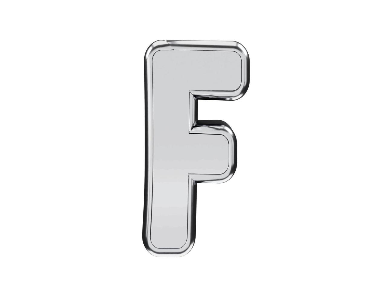 3d silver alphabet text effect vector